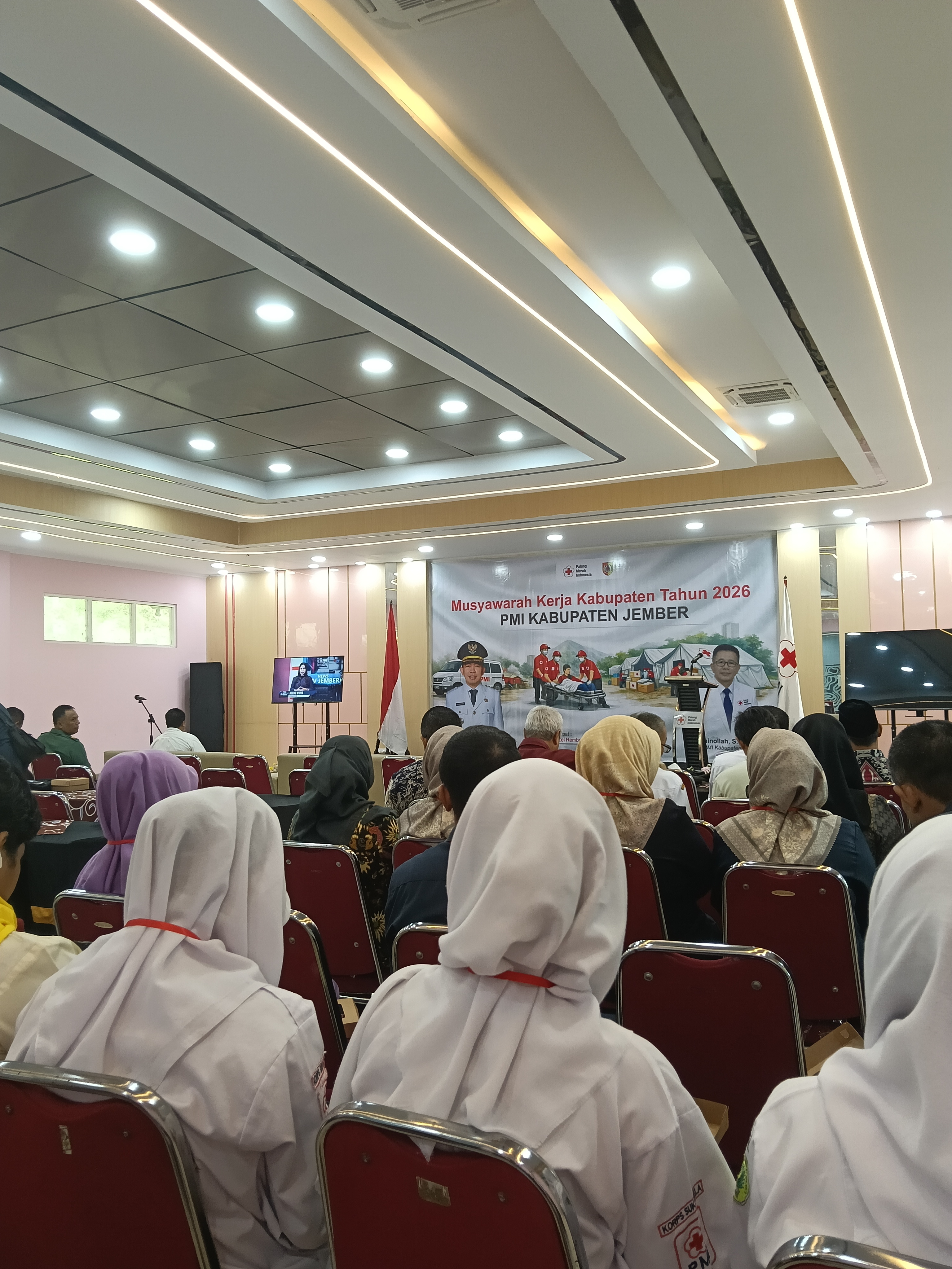 Delegasi Acara Musyawarah kerja PMI kabupaten Jember