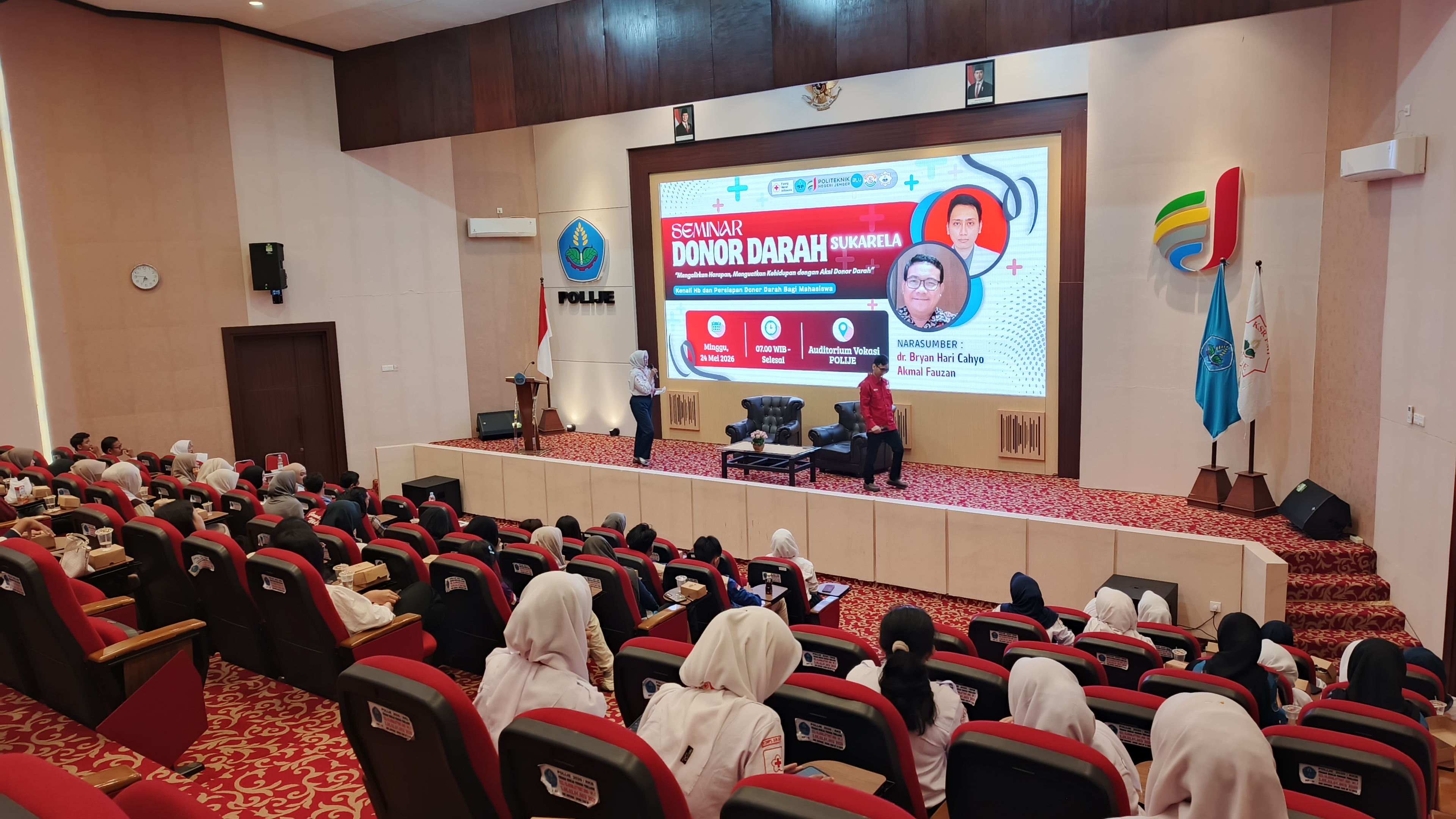 Seminar Donor Darah UKM KSR PMI Unit Politeknik Negeri Jember